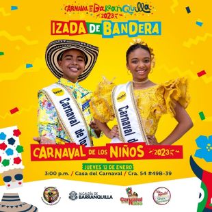 El Carnaval de los Niños comienza con su izada de bandera 2023