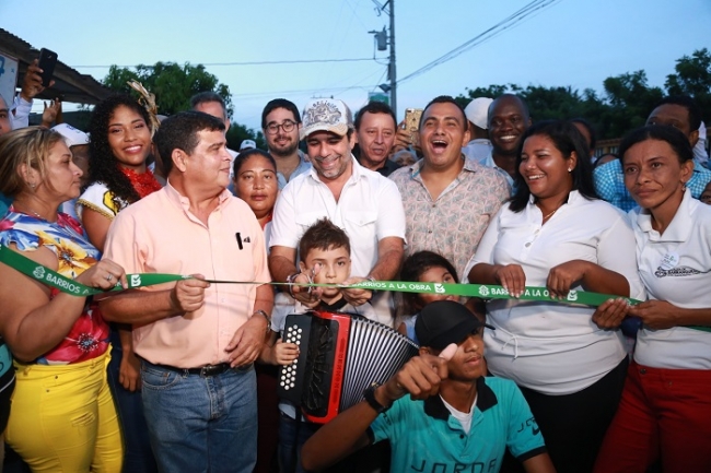 Alcalde Alejandro Char puso en servicio seis nuevas vías en El Edén