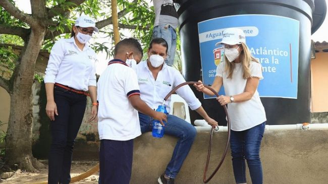 ”Población rural de Sabanalarga contará por primera vez con servicio de agua potable las 24 horas” Elsa Noguera