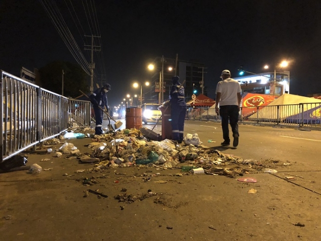 Triple A recogió 586 toneladas de residuos en el Carnaval 2018