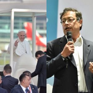 Papa Francisco y Gustavo Petro