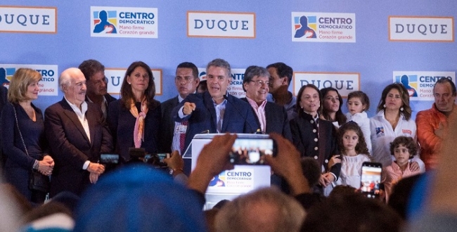 Palabras del candidato a la Presidencia de la República, Iván Duque  Márquez, al conocerse los resultados de la gran consulta por Colombia