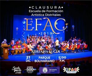 Gran clausura de la EFAC 2019 en el parque Bolivariano