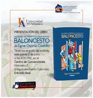 Egne  Osorio, presenta libro sobre Baloncesto, en Barranquilla