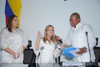 Elsa Noguera asume como gobernadora ante Asamblea del Atlántico