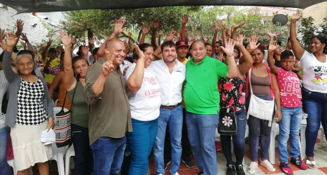 Recicladores compartieron con el Concejal Ospino y el Candidato Pumarejo
