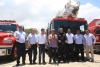 Alcalde Char le entrega dos máquinas nuevas al Cuerpo de Bomberos de Barranquilla