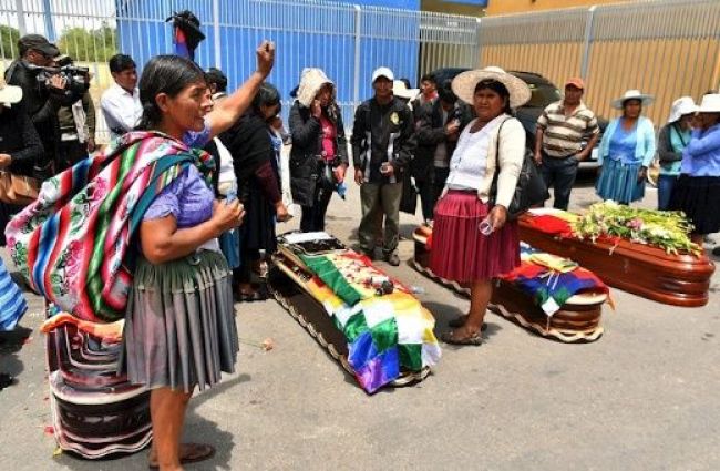 Indígenas de Socava, Bolivía continuan protestas por la masacre