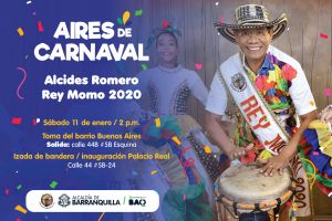 El Rey Momo Alcides Romero, se toma el barrio Buenos Aires