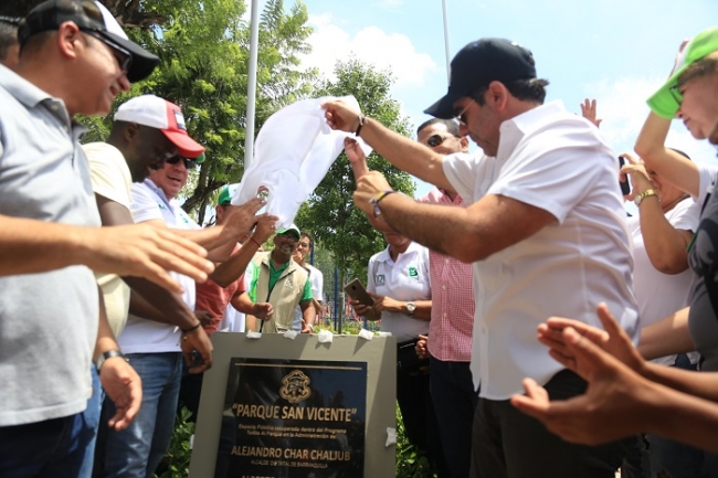 Alcalde Char entregó parque y plazoleta para 380.000 habitantes del suroccidente de Barranquilla
