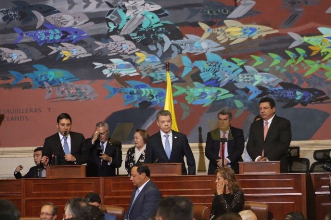 Presidente Juan Manuel Santos instaló sesiones ordinarias del Congreso