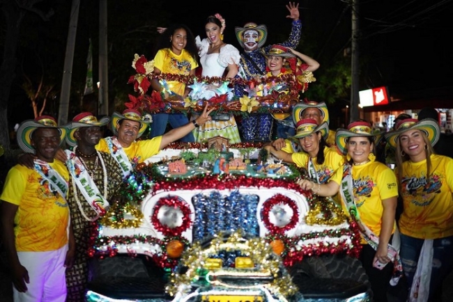Reyes Momos del Carnaval se unieron a la primera Ruta de la Alegría en el 2019 .