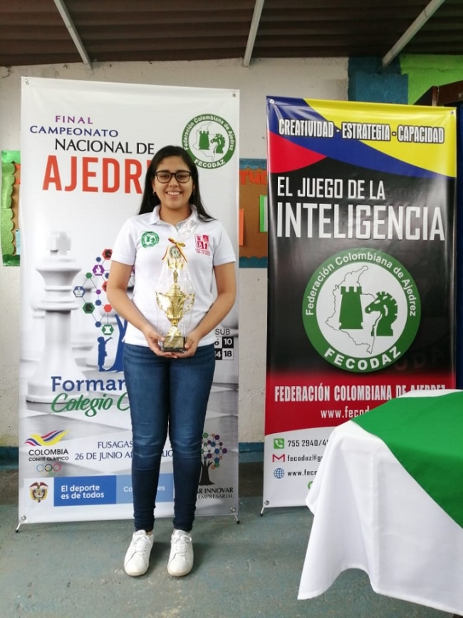 Andrea Albor conquistó medalla de plata en Nacional de Ajedrez