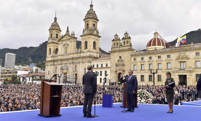 Iván Duque Márquez tomó posesión como Presidente de la República 2018-2022